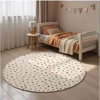 HANSE Home Kinderteppich Konfetti, rund, Höhe: 10 mm, Pflegeleicht, Weich, Kinderzimmer, Spielteppich, Spielunterlage