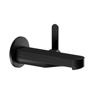 Keuco IXMO Flat Black Selection Waschtischarmatur Unterputz, rund, Ausladung: 165 mm, schwarz matt 59516370301