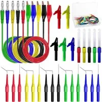 FELIXLEO Klinkenstecker 30 Stück Multimeter Messleitungen Kit, 4mm Bananenstecker Kabel, (1-St)