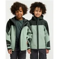 Jack Wolfskin Outdoorjacke TRAILVENTURE 2L JKT K Regenjacke für Kinder, wasserdicht, 3-in-1 System