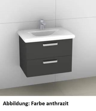 Artiqua 415 Waschtischunterschrank für Living Style 814435 Weiß Matt Select, 415-WU2L-L16-7161-171 415-WU2L-L16-7161-171
