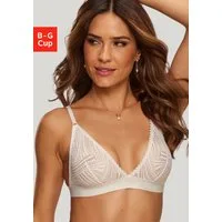 s.Oliver Bralette-BH Clemence ohne Bügel aus graphischer Spitze in transparenter Optik, Dessous