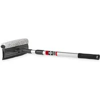 HEYNER Autowaschbürste Scheibenreiniger faltbar, Teleskop 50–80 cm, Dual-Wischer, Alu, (1-tlg., Solo)