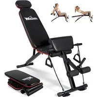 ZMH Hantelbank Klappbare Schrägbank 7in1 verstellbare Trainingsbank für Zuhause, (Packung)