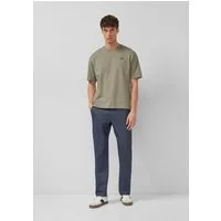s.Oliver Chinos Hose PHOENIX Phoenix: Fein gemusterte Chino mit Elastikbund