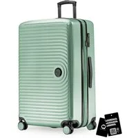 Hauptstadtkoffer Trolley Mitte, 4 Rollen, Großer Koffer + digitaler Gepäckanhänger, TSA, Doppelrollen