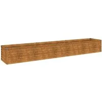 vidaXL Hochbeet Garten-Hochbeet 291 x 50 x 36 cm Cortenstahl (1 St)