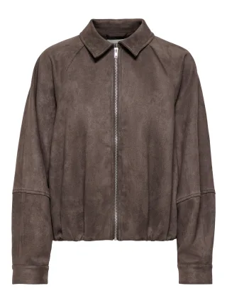 JDY - JDYCORA L/S FAUX SUEDE BOMBER PNT NOOS Bracken - Gr. - S
