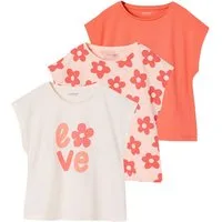 vertbaudet Kurzarmshirt Mädchen T-Shirts BASIC 3er-Pack