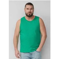s.Oliver Muskelshirt T-Shirt Baumwoll-Tanktop mit Flammgarnstruktur