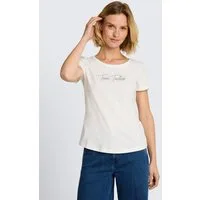TOM TAILOR T-Shirt T-Shirt T-Shirt mit Glitzer-Logo