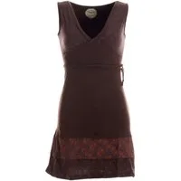 Vishes Sommerkleid Kurzes ärmelloses mini Sommerkleid bedruckt Tunika Elfen, Hippie, Goa, Ethno Style