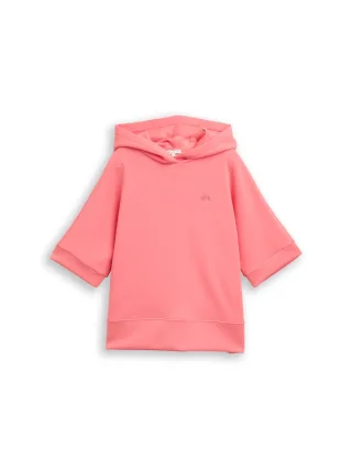 Tom Tailor - Hoodie Sweatshirt aus Scuba soft coral pink - Gr. - XL