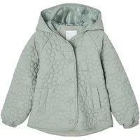 vertbaudet Steppjacke Mädchen Light-Steppjacke mit Blumenmuster