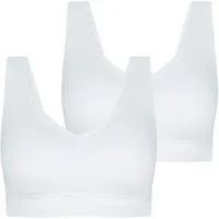 Jockey Bralette Back Smoothing Seamfree (2er Pack) weiche, eingenähte, drahtlos geformte Cups
