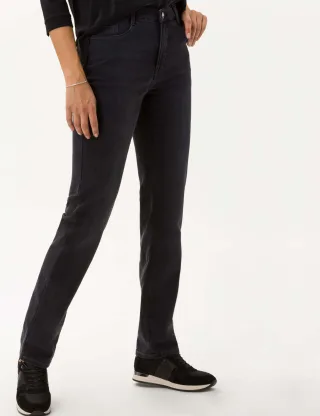 Brax Damen Five-Pocket-Hose Style MARY, denim dunkelgrau, Gr. 36L
