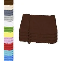 Buymax Waschhandschuh Premium Waschhandschuhe, Waschlappen Set, Frottee: 100% Baumwolle (Spar-Set, 4-St), 15 x 21 cm, mit Aufhängeschlaufe, weich, saugstark