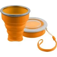 SHIBBY Becher Faltbarer Silikon-Becher - Reisetasse Camping Trinkbecher – 210ml