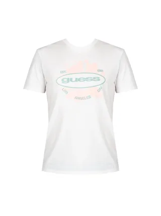 Guess T-Shirt LA Logo Herren weiß