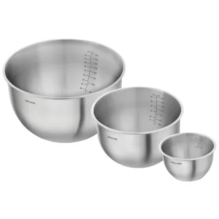 ZWILLING Fresh & Save BOWLS Schüssel Set S/M/L / 3-tlg, Edelstahl, Silber