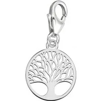 Limana Charm-Einhänger 925 Silber Karabiner Anhänger für Armband Lebensbaum Baum des Lebens, für Bettelarmband Gliederarmband oder Halskette