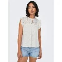 ONLY Blusenshirt mit Lochstickerei