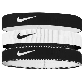 Nike - "Classic" Stirnband Breites Band(3er-Pack) (Weiß/Schwarz)