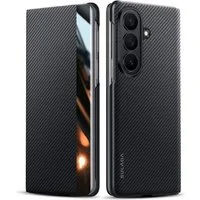 Wigento Handyhülle SULADA Smart View für Samsung Galaxy Z Fold8 Ultra Magnetisch Carbon 8,00 Zoll, View Window, Auto Wake Sleep, magnetische Kompatibilität