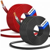 HB-DIGITAL Solarkabel 6mm2 Solarleitung H1Z2Z2-K Photovoltaik PV Kabel Solarkabel, Solarstecker, (5000 cm), TÜV Rheinland zertifizierte PV Kabel