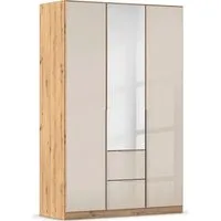 OTTO home Drehtürenschrank Kleiderschrank Kleiderschränke Schrank Garderobe AGORDO mit Glasfront (in zwei Griff-Farben, Breiten 91-360 cm) mit Außenschubkästen, in 7 Breiten und 2 Höhen MADE IN GERMANY