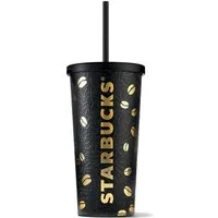 Starbucks Coffee-to-go-Becher STARBUCKS Coffee Beans Edition Cold Cup Edelstahl Becher