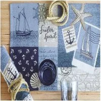 sander table + home Platzset Tischset Sailor Patch 32 x 48 cm