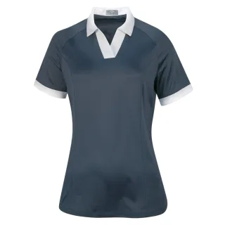 Callaway - Poloshirt für Damen, V-Ausschnitt (Seeblau)