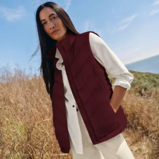 Isolierte Steppweste FeatherFree, Damen,  Lila, by Lands' End