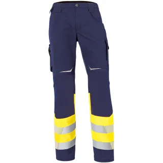 KÜBLER REFLECTIQ Hose Klasse 1 warngelb/dunkelblau 46 - 2208 8340-3448-46