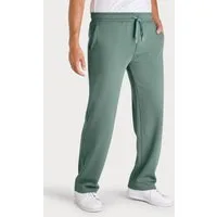 John Devin Sweathose - Jogginghose aus innen angerauter Sweatware mit breiter Kordel und seitlichen Taschen