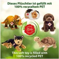 Teddy Hermann® Kuscheltier Kartäuser Katze stehend 20 cm, zum Teil aus recyceltem Material