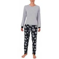 Normann Pyjama Damen Pflegeoverall langarm mit Reissverschluss am Rücken und Bein
