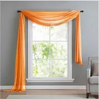 Gardinenbox Freihanddeko (1 St), ohne, transparent, Voile, Uni Volant Transparent Polyester 600cm 140cm