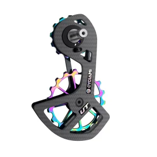 CYCLAMI UT/105/5800/6800 Carbon Big Pulley Rear Derailleur Bicycle Ceramic Bearing Wheel Set 13T-18T for Shimαno Bike