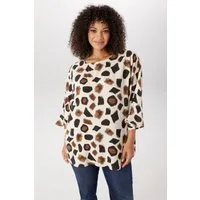 Aniston PLUS Schlupfbluse in trendigem Animalprint - NEUE KOLLEKTION
