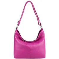 ITALYSHOP24 Shopper Made in Italy Damen Leder Tasche Schultertasche, als Handtasche, Umhängetasche, CrossOver tragbar