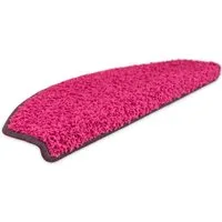 Metzker® Stufenmatte Stufenmatten Shaggy Venus Halbrund Einzeln und SparSet's, Halbrund, Höhe: 22 mm, 1 Stück - Pink
