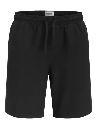 JACK&JONES - JPSTJAIDEN WAFFLE RESORT SHORT REG Black - Gr. - XL