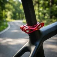 XLC Sattelstütze XLC Sattelstütz-Klemmring PC-L04 Ø 31,6mm, rot, Alu, mit Schnellspanne