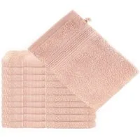 Komfortec Seiftuch Waschhandschuhe Set aus 100% Baumwolle, (Packung, 10-St), Weich, Leich, Frottee, Schnelltrocknend