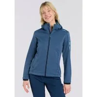 CMP Softshelljacke WOMAN JACKET ZIP HOOD mit Kinnschutz, atmungsaktiv, wasserdicht