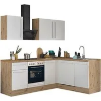 KOCHSTATION Winkelküche Florida, Stellbreite 220x175 cm, wahlweise mit E-Geräten, mit Softclose für Türen und Schubkästen