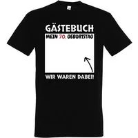 Youth Designz Print-Shirt Gästebuch 70. Geburtstag Herren T-Shirt cooler Aufdruck Geschenk mit lustigen Motiv für Männer