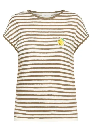 CARTOON - Rundhals-Shirt Khaki - Gr. - 36